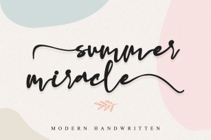summer miracle Font Download