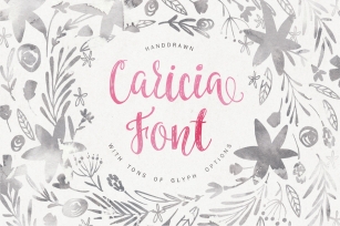 Caricia - handdrawn font Font Download
