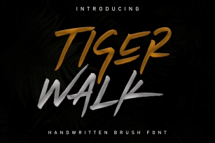 Tiger Walk Font Download