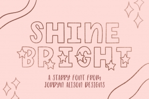 Shine Bright, Star Font Font Download