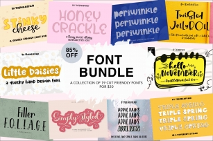 Handwritten Font Bundle for Crafters Font Download