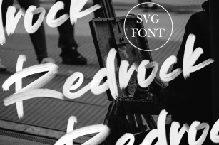 Redrock | SVG Brush Font Font Download