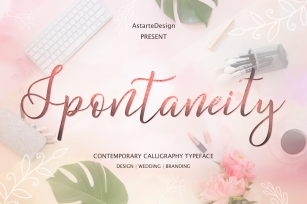 Spontaneity - script font Font Download