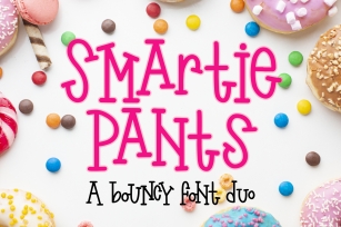 Smartie Pants Font - A bouncy font duo Font Download