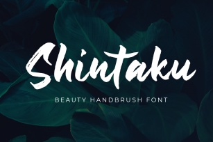 Shintaku - Handbrush Font - Font Download