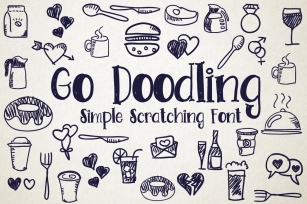 Go Doodling, Scratching Font Font Download
