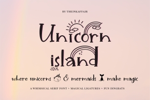 Unicorn Island Font and Dingbats Font Download