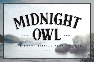 Midnight Owl Display Font Font Download