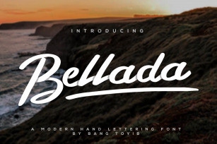 Bellada Script Font + Extras Font Download