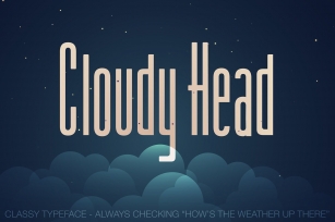 Cloudy Head Regular - Tall Font, Classy Typeface Font Download