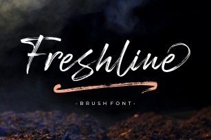 Freshline Brush Font Font Download