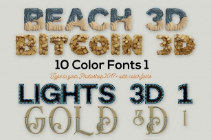 10 Color SVG Fonts 1 Font Download