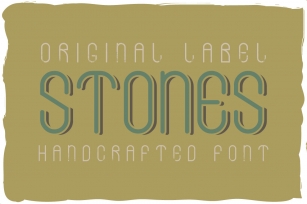 Stones typeface Font Download