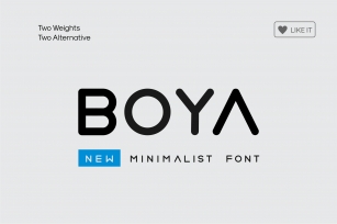 BOYA (rounded Font) Font Download