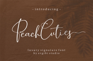 Peach Cuties Luxury Signature Font Font Download