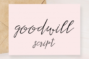 Goodwill Font Download