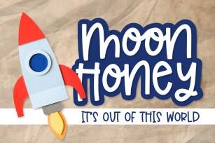 Moon Honey - An Out of this world thick Sans Serif Font Download