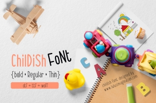 Childish Font - 3 weights Font Download