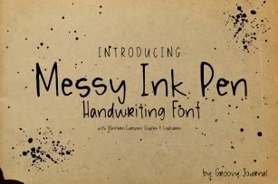 Messy Ink Pen Handwritten Font Font Download