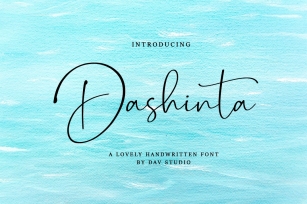 Dashinta - Lovely Handwritten Font Font Download