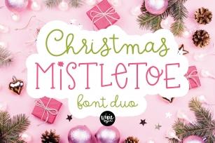 CHRISTMAS MISTLETOE a Script - Serif Christmas Font Duo Font Download