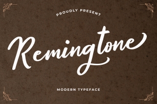 Remingtone Calligraphy Font Font Download