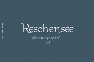 Reschensee font Font Download