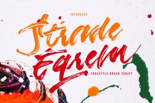 Strade Eqrem | Freehand Brush Script Font Download