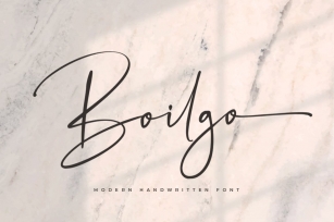 Boilgo - Luxury Signature Font Font Download