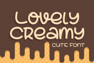 Lovely Creamy a Cute Font Font Download