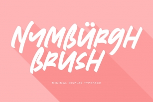 Nymburgh Brush Minimal Display Font Download