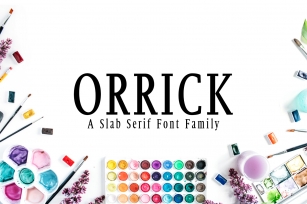 Orrick Slab Serif Font Family Font Download