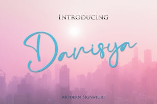 Danisya Modern Signature Font Download