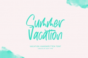 Summer Vacation - Handwritten Font Font Download