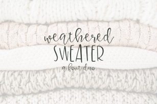 Weathered Sweater - A Font Duo Font Download
