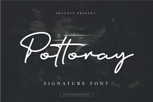 Pottoray - Signature Font Font Download