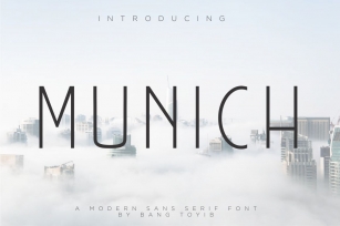 MUNICH - MODERN SANS SERIF Font Download