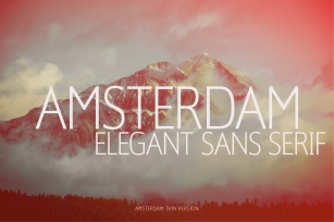 Amsterdam Thin Versionl Elegant font sans serif Font Download