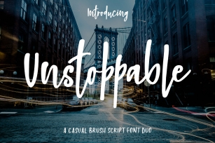 Unstoppable Font Duo Font Download