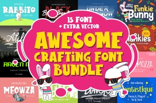 Awesome Crafting Font Bundle Font Download