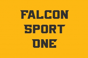 Falcon Sport One Font Download