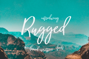 Rugged | a hand-written font Font Download