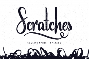 Scratches calligraphic font Font Download