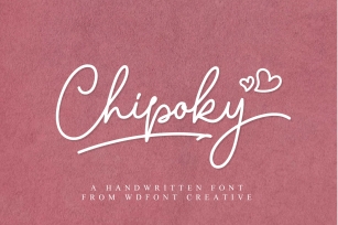 Chipoky | A Handwritten Font Font Download