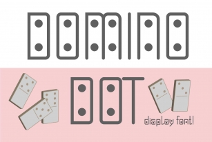 Domino-dot monospace san serif font duo Font Download