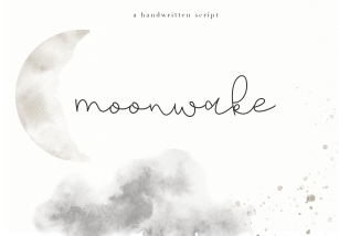 Moonwake - Handwritten Font Font Download