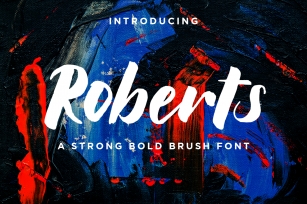 Roberts  Strong Bold Brush Script Font Download
