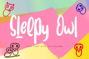 Sleepy Owl Fun Font Font Download