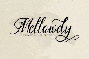 Mellowdy | A Calligraphy Script Font Font Download