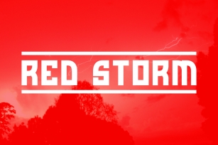 Red Storm | Special Designer Font Font Download